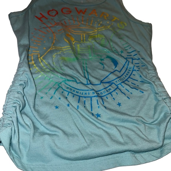 Harry Potter Hogwarts Side Cinch Graphic Tank Top Girls Medium Size 8 - Picture 9 of 12